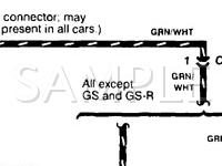 1999 Acura Integra LS 1.8 L4 GAS Wiring Diagram