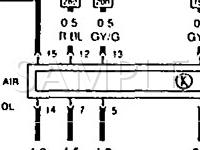 1990 Audi 100  2.3 L5 GAS Wiring Diagram