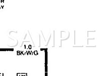 1990 Audi 100  2.3 L5 GAS Wiring Diagram