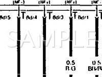 1990 Audi 100 Quattro  2.3 L5 GAS Wiring Diagram
