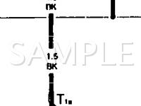 1990 Audi 100  2.3 L5 GAS Wiring Diagram