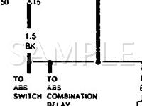 1990 Audi 100 Quattro  2.3 L5 GAS Wiring Diagram