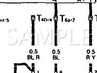 1990 Audi 200  2.2 L5 GAS Wiring Diagram