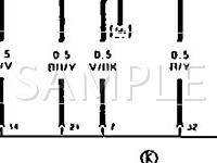 1990 Audi 200 Quattro  2.2 L5 GAS Wiring Diagram
