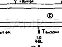 1990 Audi 90  2.3 L5 GAS Wiring Diagram