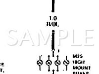1990 Audi V8 Quattro 32V 3.6 V8 GAS Wiring Diagram