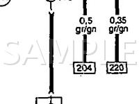 1996 Audi A4 Quattro  2.8 V6 GAS Wiring Diagram