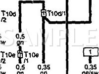 1996 Audi A4  2.8 V6 GAS Wiring Diagram
