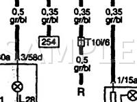 1997 Audi A4 Quattro  1.8 L4 GAS Wiring Diagram