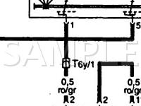 1997 Audi A4 Quattro  2.8 V6 GAS Wiring Diagram