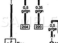 1997 Audi A4 Quattro  2.8 V6 GAS Wiring Diagram