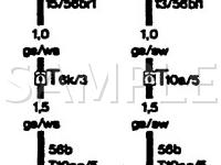 1995 Audi A6  2.8 V6 GAS Wiring Diagram