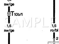 1996 Audi Cabriolet  2.8 V6 GAS Wiring Diagram