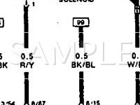 1991 Audi 200  2.2 L5 GAS Wiring Diagram