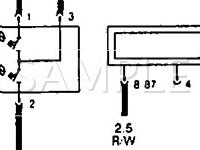 1992 Audi 80  2.3 L5 GAS Wiring Diagram