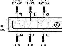 1992 Audi V8 Quattro 32V 4.2 V8 GAS Wiring Diagram