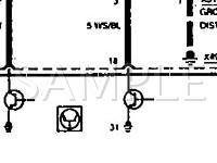 1992 BMW 325IS  2.5 L6 GAS Wiring Diagram
