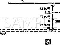 1993 BMW 318I  1.8 L4 GAS Wiring Diagram