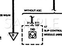 1993 BMW 525I  2.5 L6 GAS Wiring Diagram