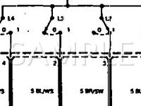 1993 BMW M5  3.6 L6 GAS Wiring Diagram