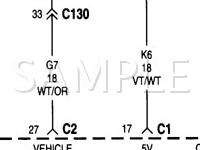 1998 Dodge RAM 1500 Pickup  3.9 V6 GAS Wiring Diagram