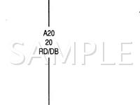1998 Dodge B2500 VAN  5.9 V8 GAS Wiring Diagram