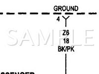 2001 Dodge RAM 2500 Pickup  5.9 V8 GAS Wiring Diagram