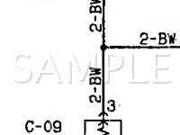 1990 Plymouth Colt 200 DL 1.5 L4 GAS Wiring Diagram