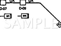 1990 Dodge RAM 50  2.4 L4 GAS Wiring Diagram