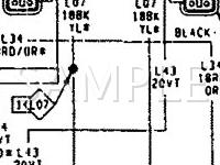 1990 Dodge Daytona  3.0 V6 GAS Wiring Diagram