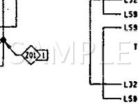 1990 Chrysler Daytona  2.5 L4 GAS Wiring Diagram