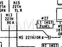 1990 Dodge Dynasty  3.3 V6 GAS Wiring Diagram
