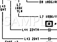 1990 Dodge Dynasty  3.3 V6 GAS Wiring Diagram