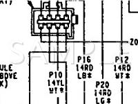 1990 Chrysler Dynasty  3.0 V6 GAS Wiring Diagram