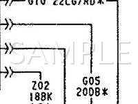 1990 Dodge Spirit  2.5 L4 GAS Wiring Diagram