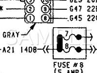 1990 Dodge Spirit LE 2.5 L4 GAS Wiring Diagram