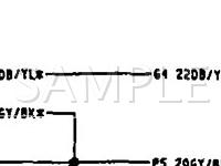 1990 Plymouth Horizon  2.2 L4 GAS Wiring Diagram