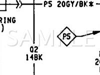 1990 Plymouth Horizon  2.2 L4 GAS Wiring Diagram