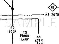 1990 Dodge Shadow  2.2 L4 GAS Wiring Diagram