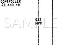 1990 Dodge Shadow  2.5 L4 GAS Wiring Diagram