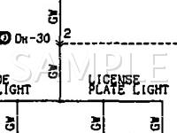 1991 Plymouth Colt GL 1.5 L4 GAS Wiring Diagram