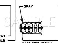 1991 Chrysler Daytona  2.5 L4 GAS Wiring Diagram
