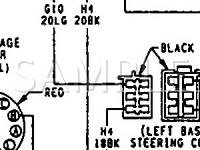 1991 Dodge W250 Pickup  5.9 L6 DIESEL Wiring Diagram