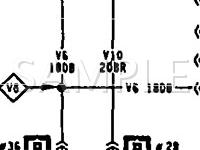 1991 Dodge D250 Pickup  5.9 V8 GAS Wiring Diagram