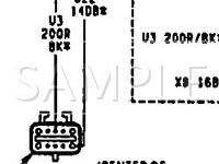 1991 Dodge B350 VAN  5.9 V8 GAS Wiring Diagram