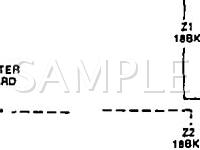 1991 Dodge Dynasty LE 3.0 V6 GAS Wiring Diagram
