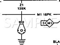 1991 Dodge Dynasty  3.3 V6 GAS Wiring Diagram