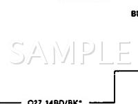1991 Chrysler Dynasty  2.5 L4 GAS Wiring Diagram