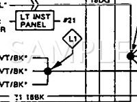 1991 Dodge Dynasty LE 3.3 V6 GAS Wiring Diagram