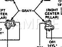 1991 Dodge Spirit LE 2.5 L4 GAS Wiring Diagram